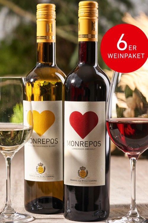 6er Weinpaket Love Monrepos Rot & Weiß
